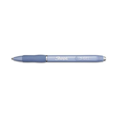 Sharpie FASHION BARREL PEN, MEDIUM 0.7 MM, BLACK INK, FROST BLUE BARREL, DOZEN 2126232